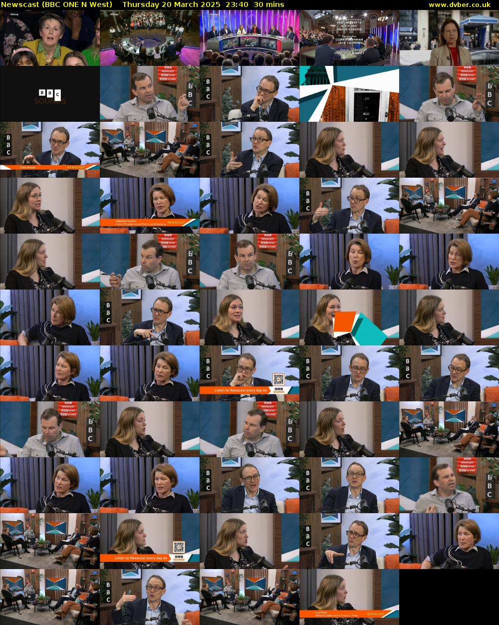 Newscast (BBC ONE N West) Thursday 20 March 2025 23:40 - 00:10