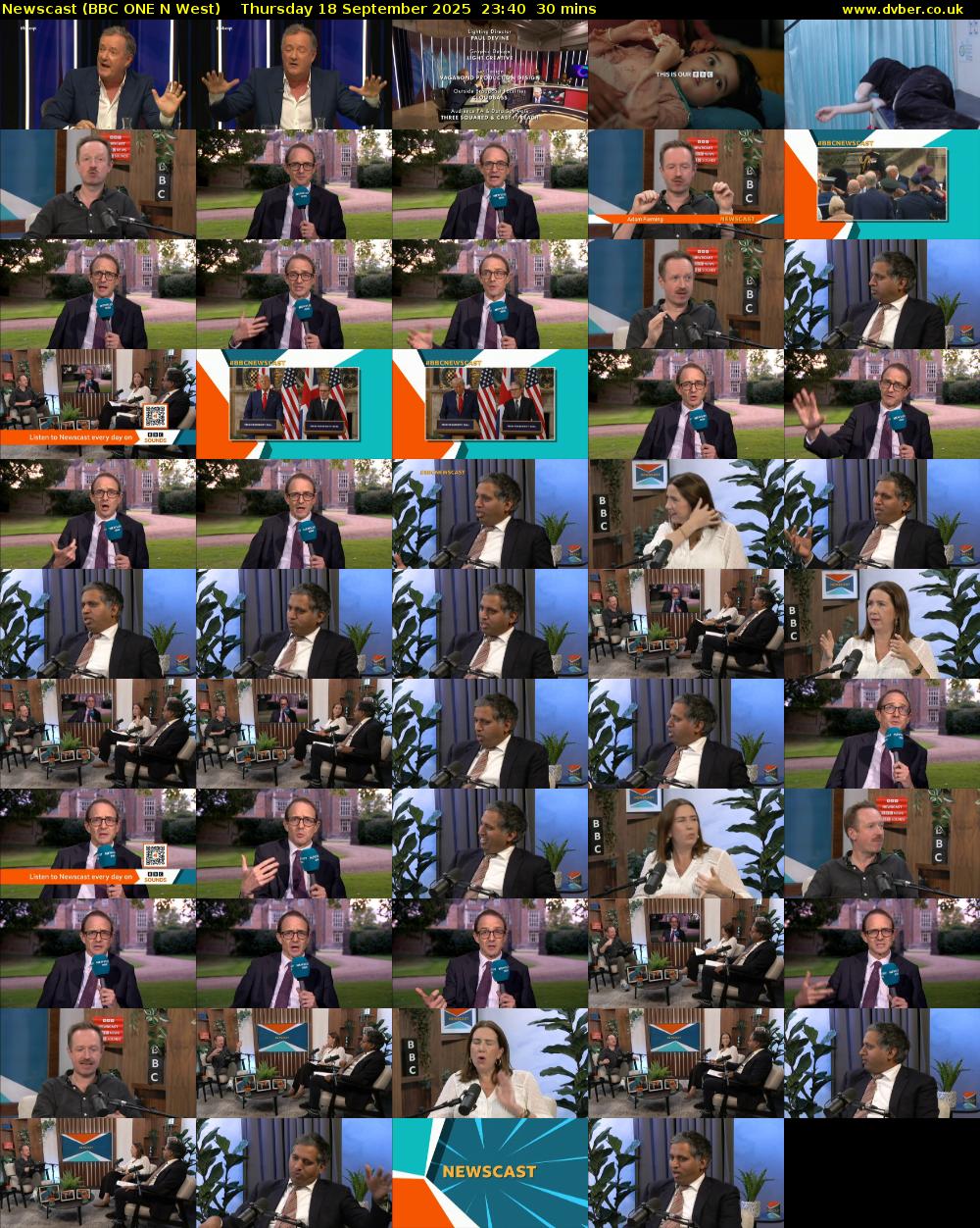 Newscast (BBC ONE N West) Thursday 18 September 2025 23:40 - 00:10