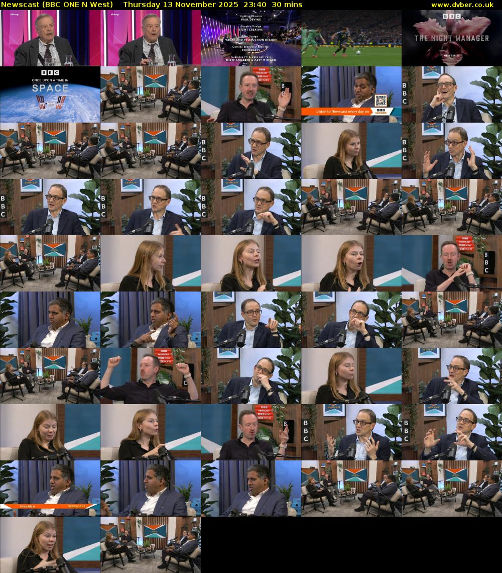Newscast (BBC ONE N West) Thursday 13 November 2025 23:40 - 00:10
