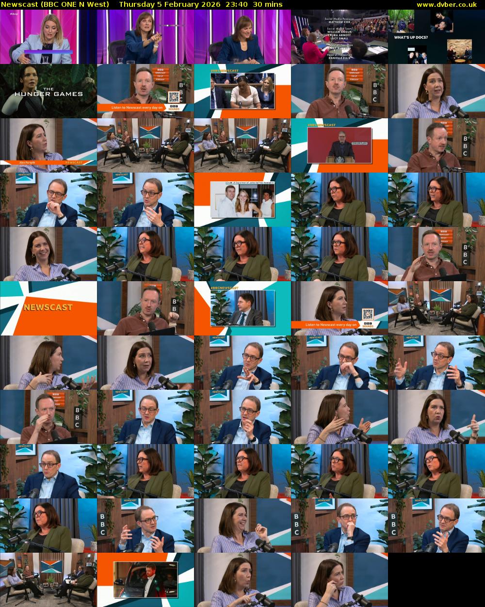 Newscast (BBC ONE N West) Thursday 5 February 2026 23:40 - 00:10