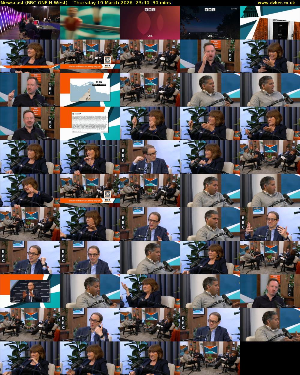 Newscast (BBC ONE N West) Thursday 19 March 2026 23:40 - 00:10