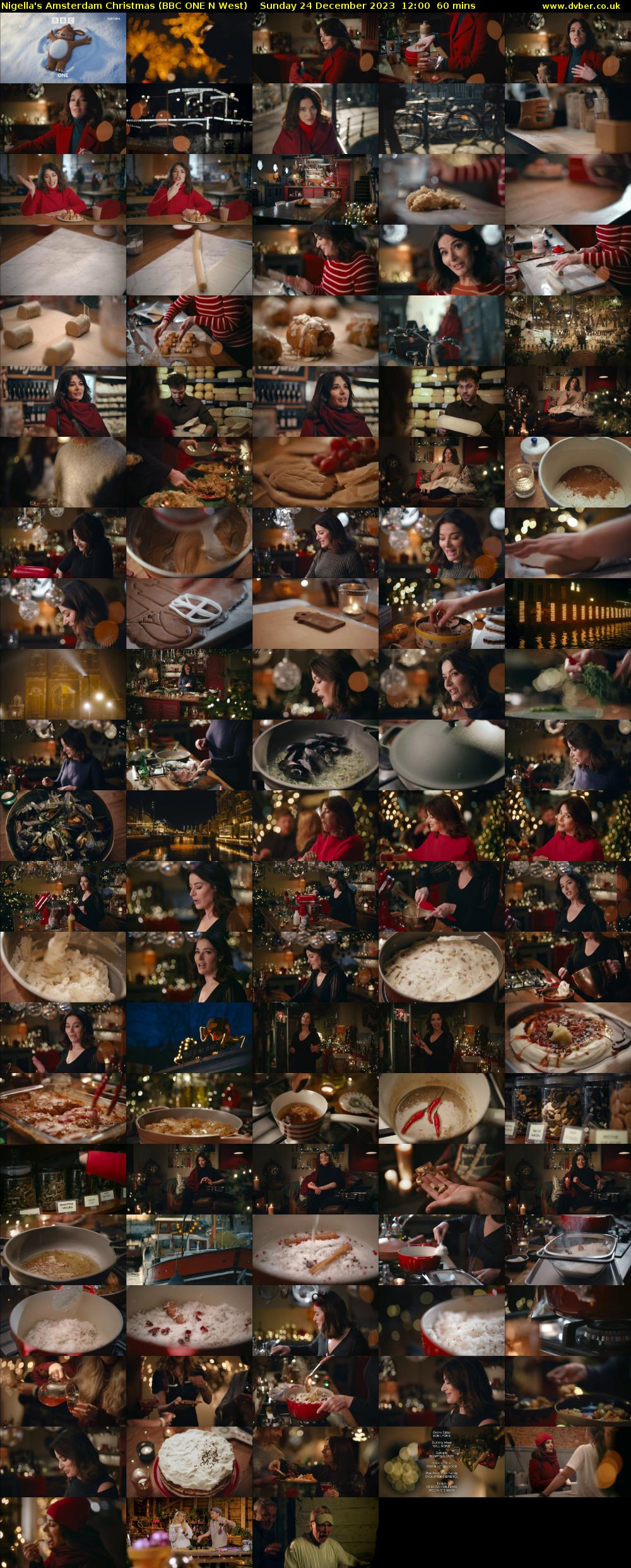 Nigella's Amsterdam Christmas (BBC ONE N West) Sunday 24 December 2023 12:00 - 13:00