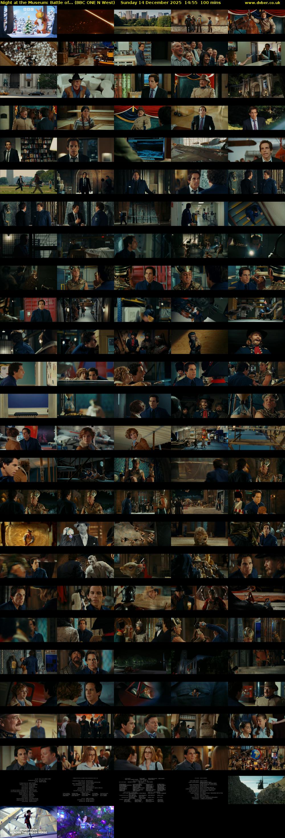 Night at the Museum: Battle of... (BBC ONE N West) Sunday 14 December 2025 14:55 - 16:35