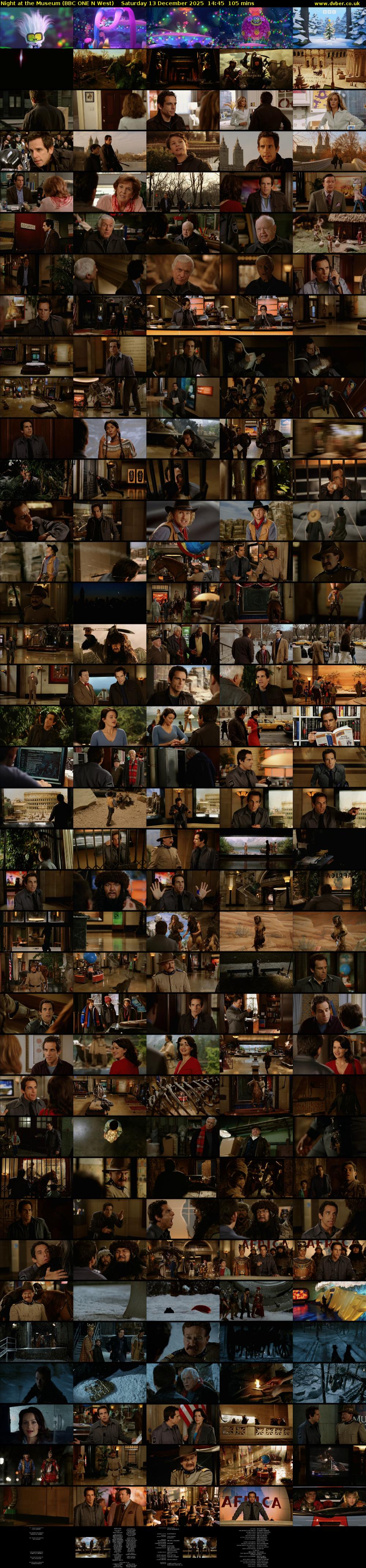 Night at the Museum (BBC ONE N West) Saturday 13 December 2025 14:45 - 16:30