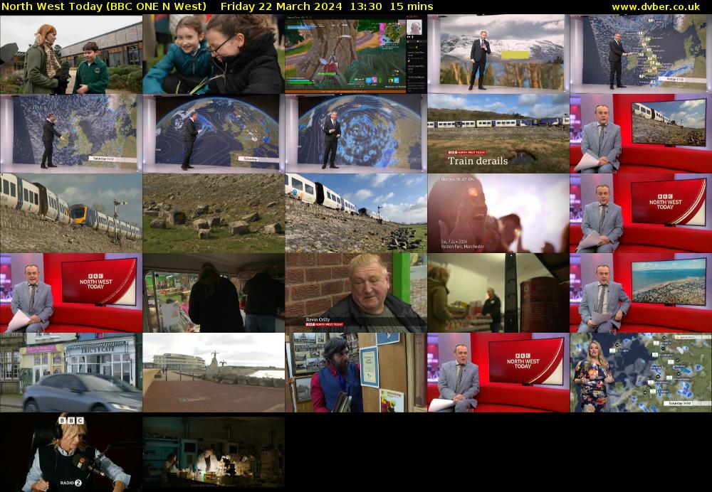 North West Today (BBC ONE N West) Friday 22 March 2024 13:30 - 13:45