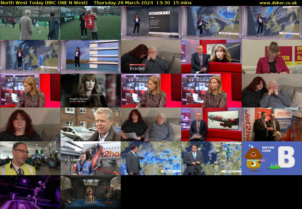North West Today (BBC ONE N West) Thursday 28 March 2024 13:30 - 13:45