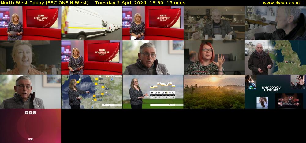 North West Today (BBC ONE N West) Tuesday 2 April 2024 13:30 - 13:45