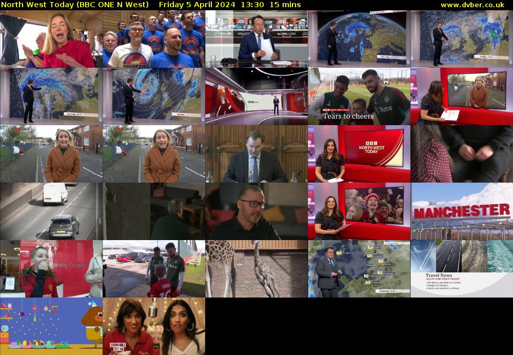 North West Today (BBC ONE N West) Friday 5 April 2024 13:30 - 13:45