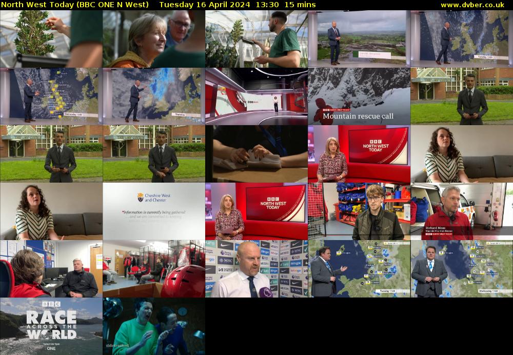 North West Today (BBC ONE N West) Tuesday 16 April 2024 13:30 - 13:45