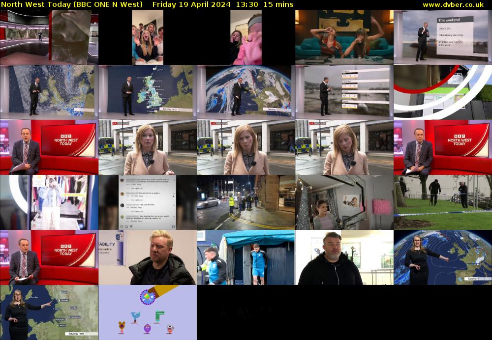 North West Today (BBC ONE N West) Friday 19 April 2024 13:30 - 13:45