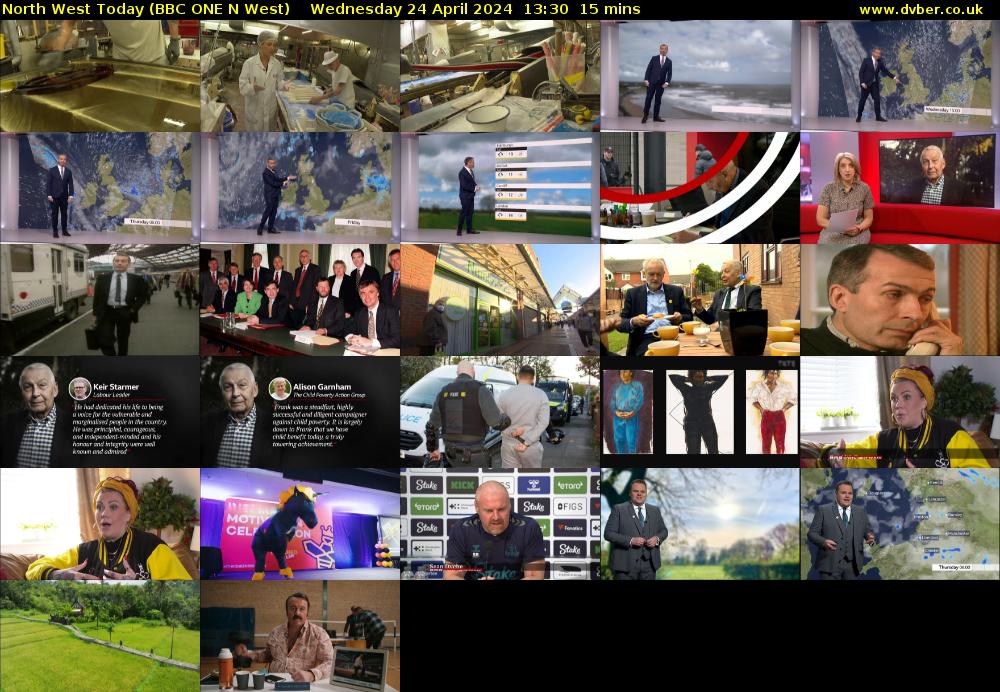 North West Today (BBC ONE N West) Wednesday 24 April 2024 13:30 - 13:45