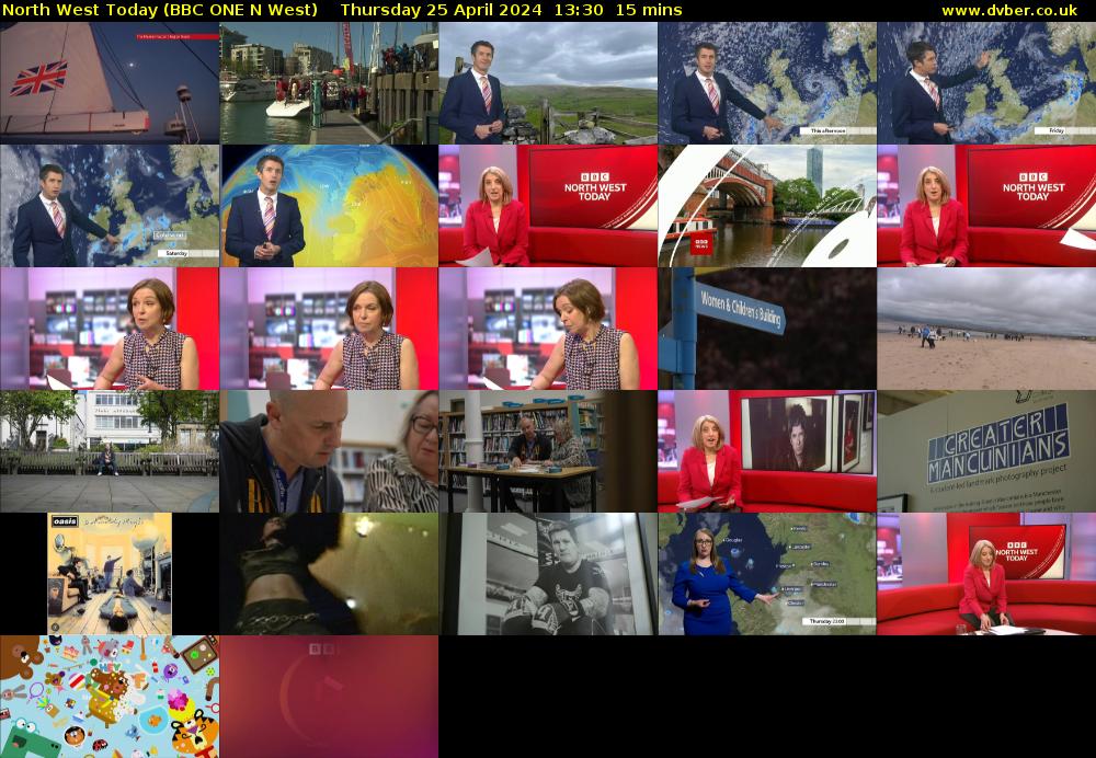 North West Today (BBC ONE N West) Thursday 25 April 2024 13:30 - 13:45