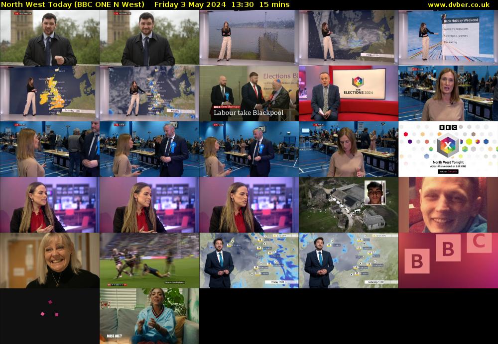 North West Today (BBC ONE N West) Friday 3 May 2024 13:30 - 13:45