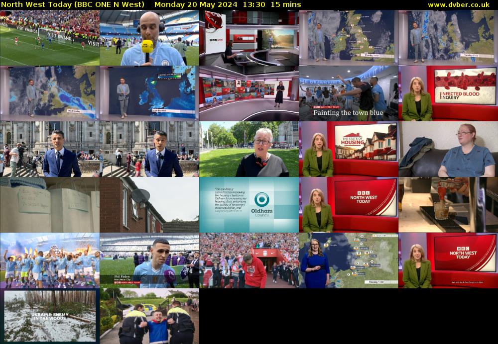 North West Today (BBC ONE N West) Monday 20 May 2024 13:30 - 13:45