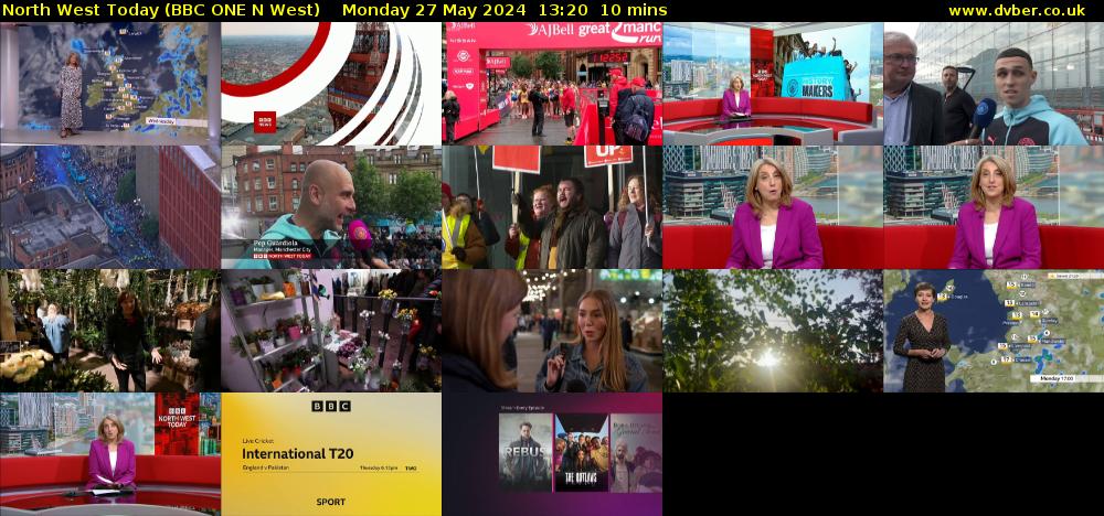 North West Today (BBC ONE N West) Monday 27 May 2024 13:20 - 13:30