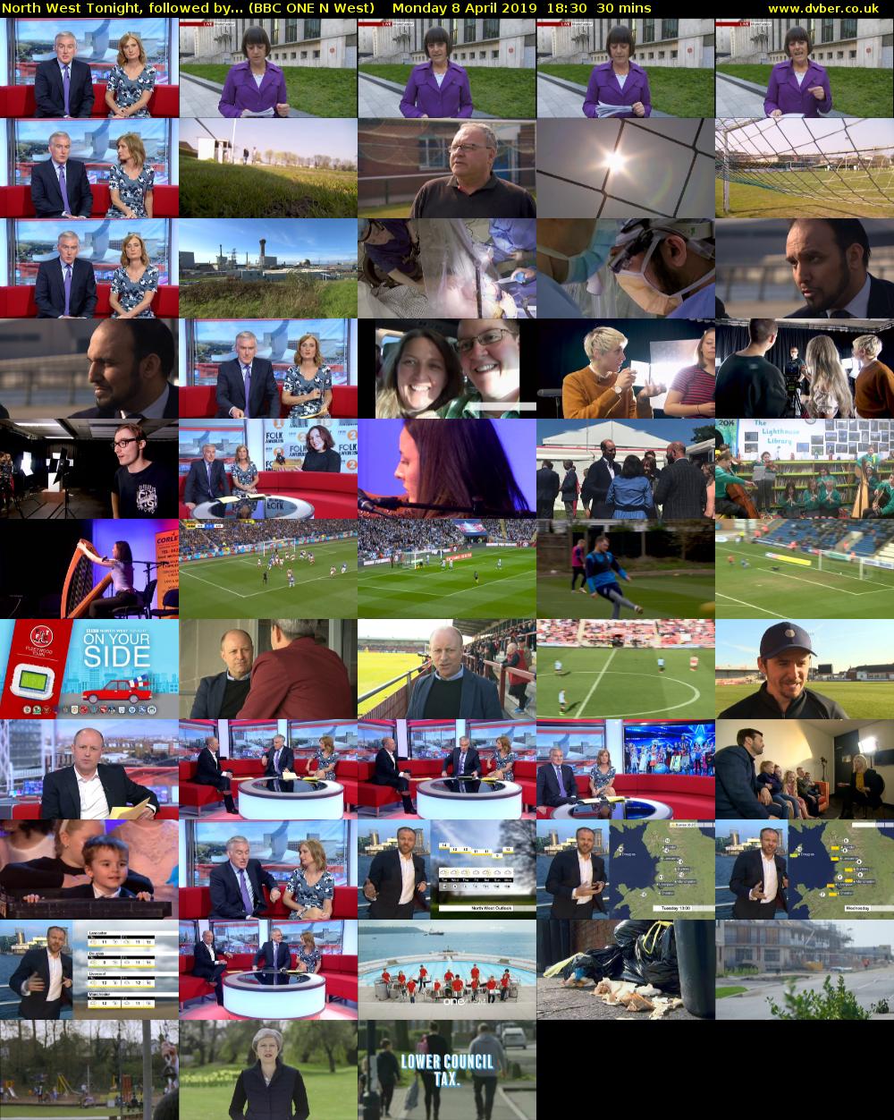 North West Tonight, followed by... (BBC ONE N West) Monday 8 April 2019 18:30 - 19:00