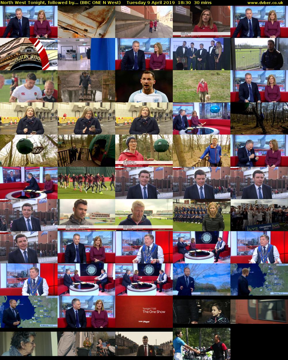 North West Tonight, followed by... (BBC ONE N West) Tuesday 9 April 2019 18:30 - 19:00