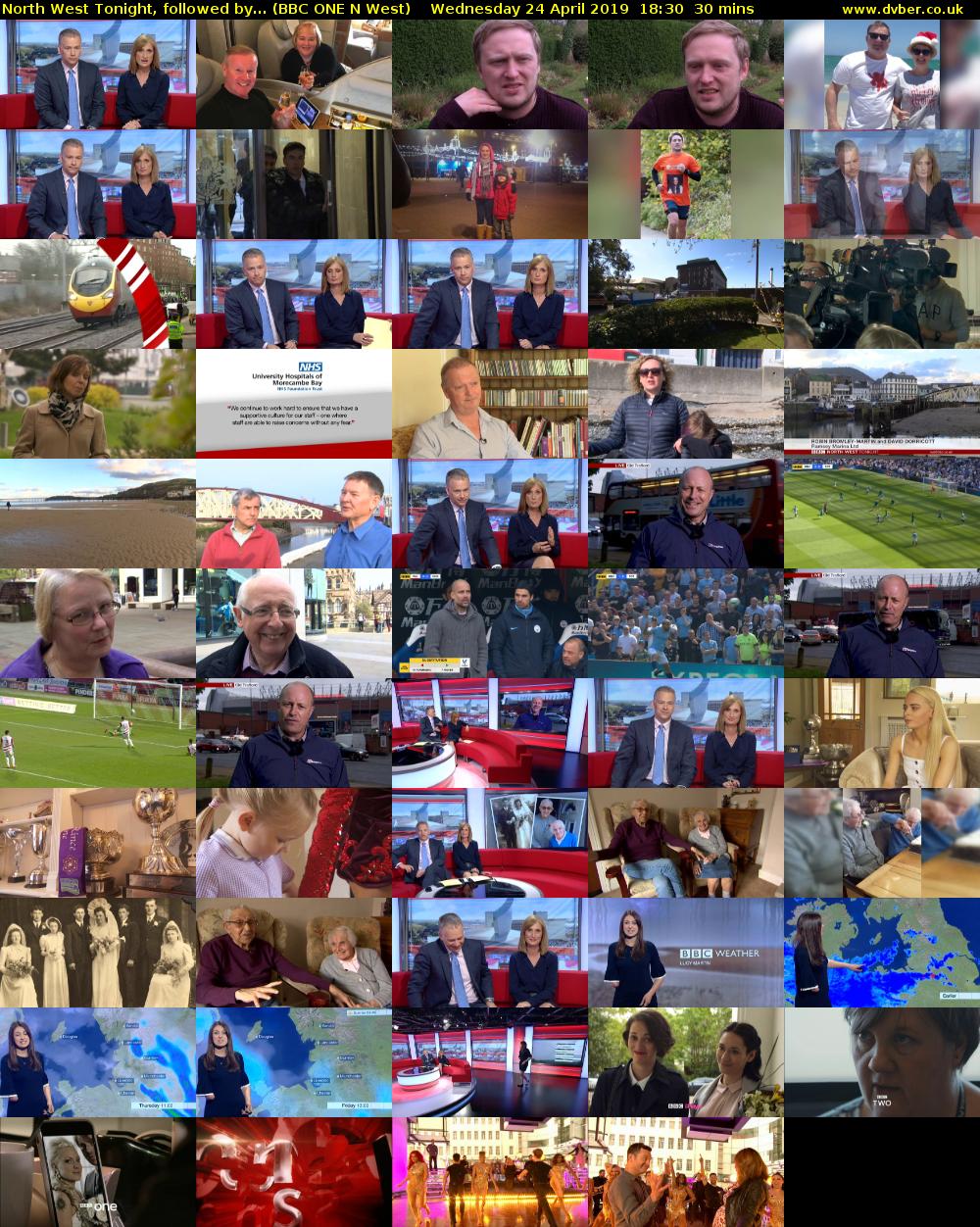 North West Tonight, followed by... (BBC ONE N West) Wednesday 24 April 2019 18:30 - 19:00