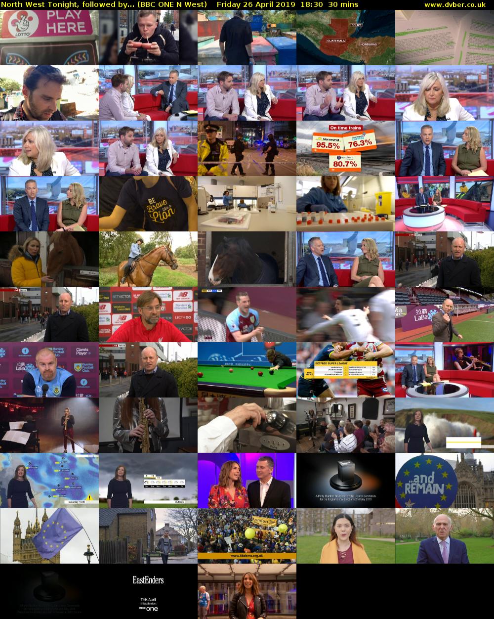 North West Tonight, followed by... (BBC ONE N West) Friday 26 April 2019 18:30 - 19:00