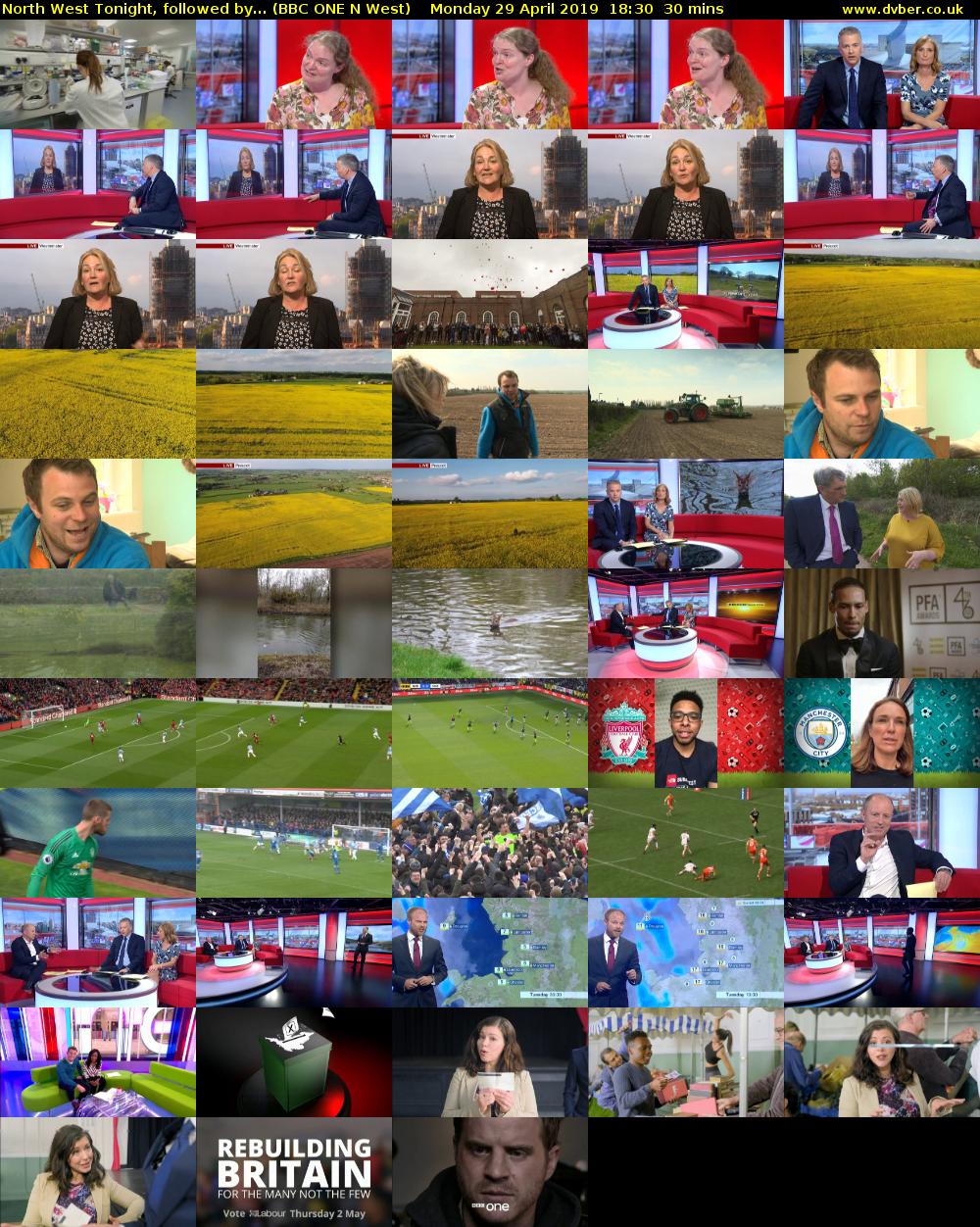 North West Tonight, followed by... (BBC ONE N West) Monday 29 April 2019 18:30 - 19:00