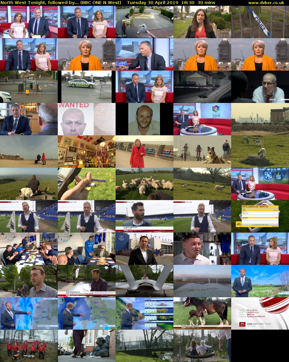 North West Tonight, followed by... (BBC ONE N West) Tuesday 30 April 2019 18:30 - 19:00