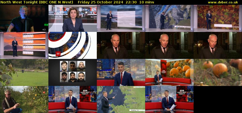 North West Tonight (BBC ONE N West) Friday 25 October 2024 22:30 - 22:40