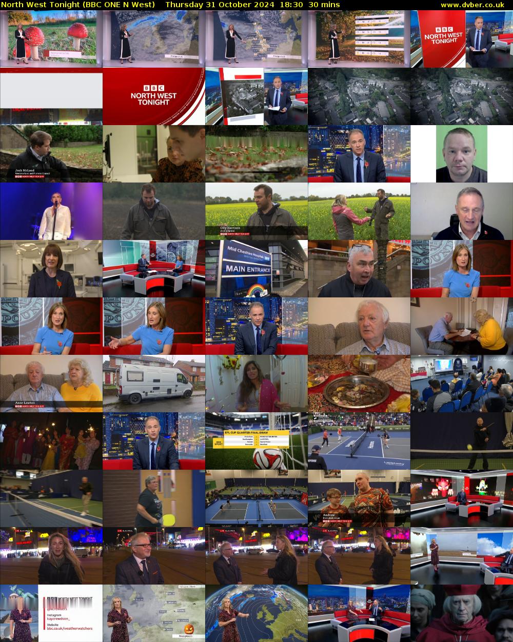 North West Tonight (BBC ONE N West) Thursday 31 October 2024 18:30 - 19:00