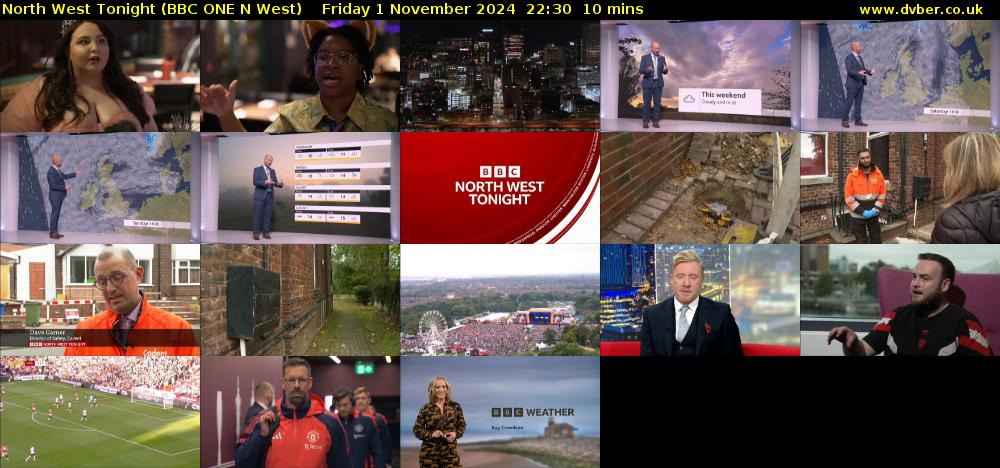 North West Tonight (BBC ONE N West) Friday 1 November 2024 22:30 - 22:40