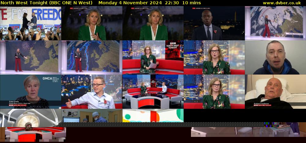 North West Tonight (BBC ONE N West) Monday 4 November 2024 22:30 - 22:40