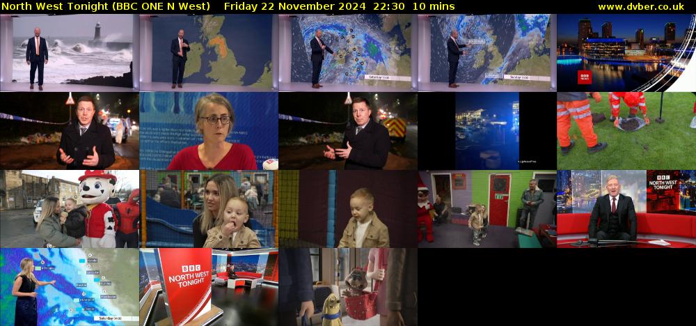 North West Tonight (BBC ONE N West) Friday 22 November 2024 22:30 - 22:40