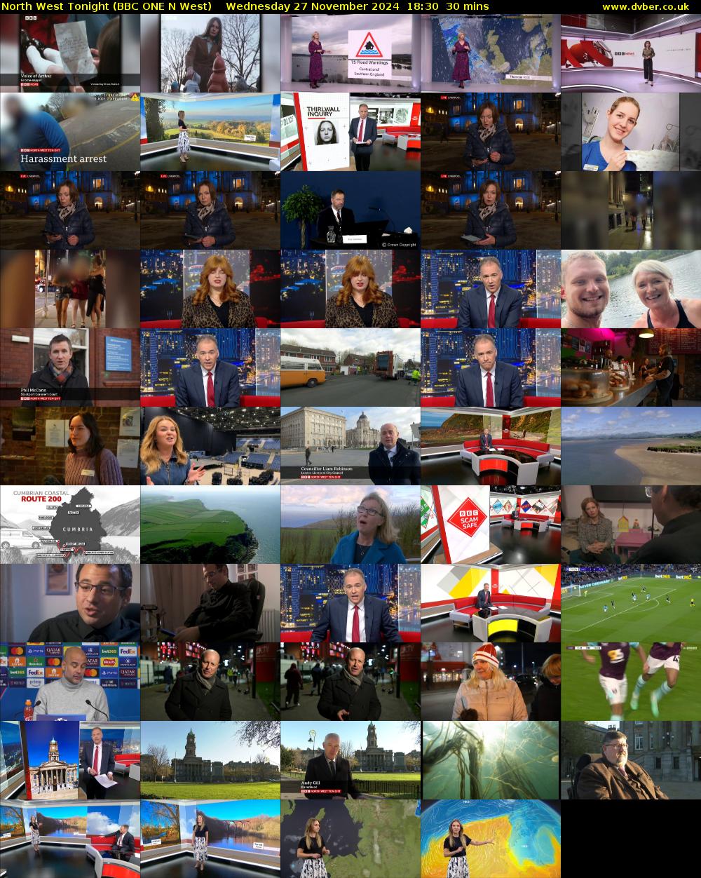 North West Tonight (BBC ONE N West) Wednesday 27 November 2024 18:30 - 19:00
