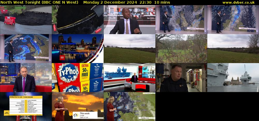 North West Tonight (BBC ONE N West) Monday 2 December 2024 22:30 - 22:40