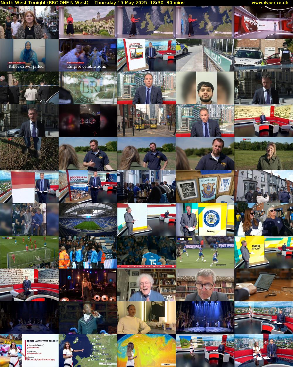 North West Tonight (BBC ONE N West) Thursday 15 May 2025 18:30 - 19:00