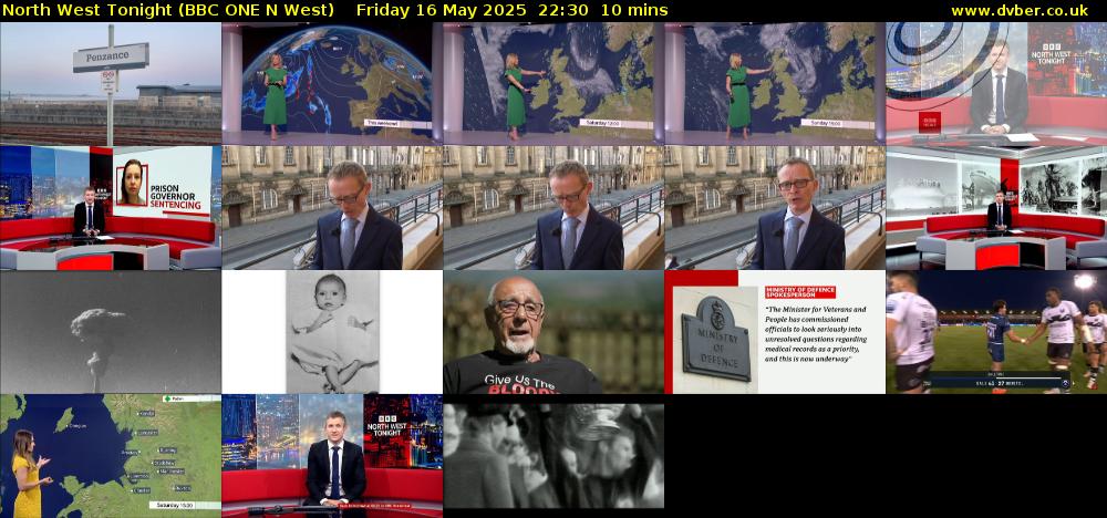 North West Tonight (BBC ONE N West) Friday 16 May 2025 22:30 - 22:40