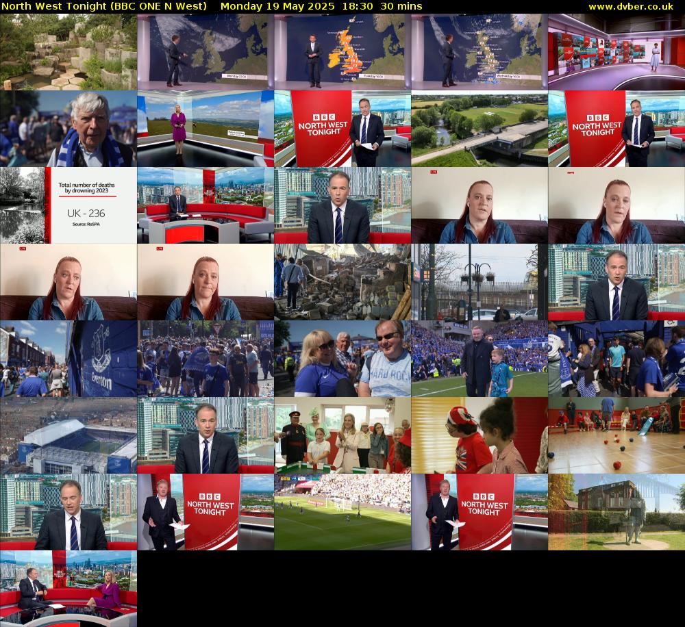 North West Tonight (BBC ONE N West) Monday 19 May 2025 18:30 - 19:00
