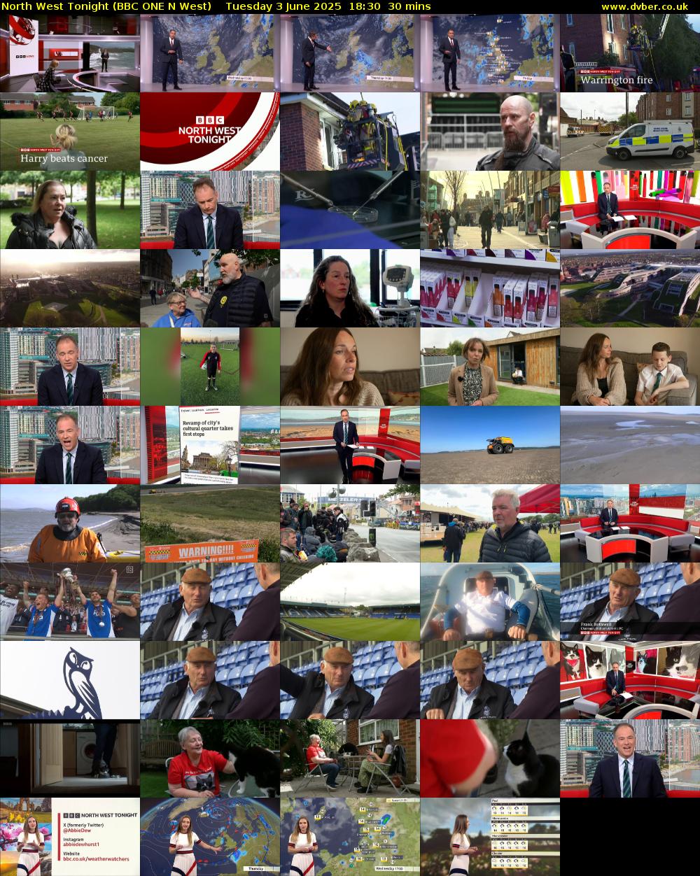 North West Tonight (BBC ONE N West) Tuesday 3 June 2025 18:30 - 19:00