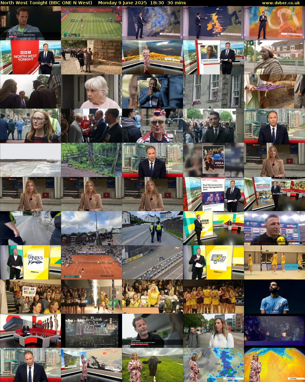 North West Tonight (BBC ONE N West) Monday 9 June 2025 18:30 - 19:00