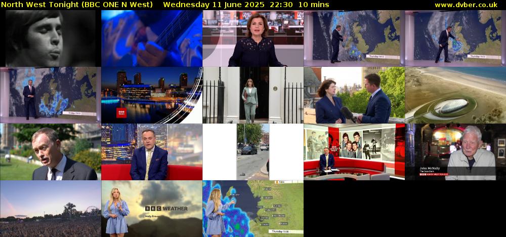 North West Tonight (BBC ONE N West) Wednesday 11 June 2025 22:30 - 22:40