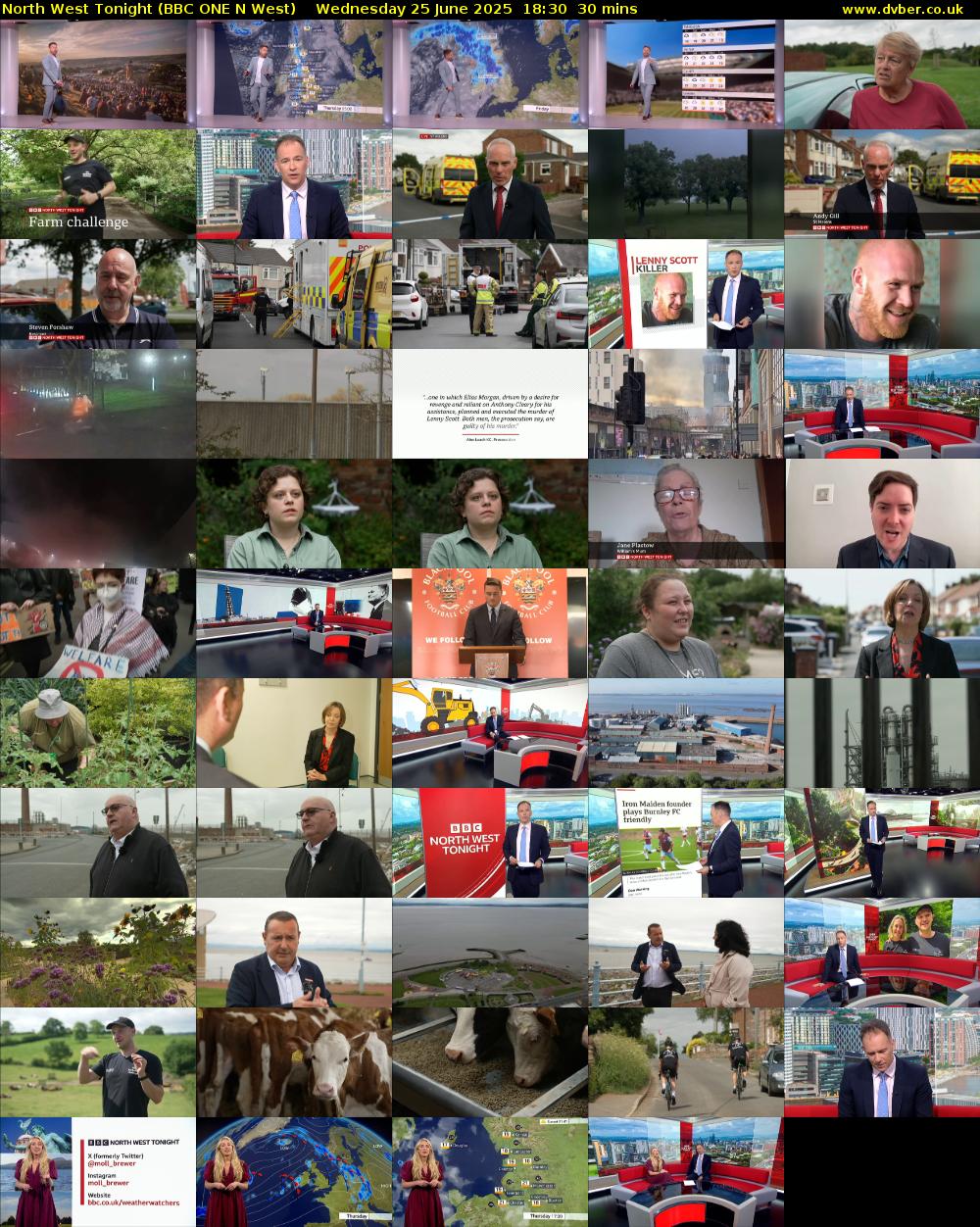 North West Tonight (BBC ONE N West) Wednesday 25 June 2025 18:30 - 19:00