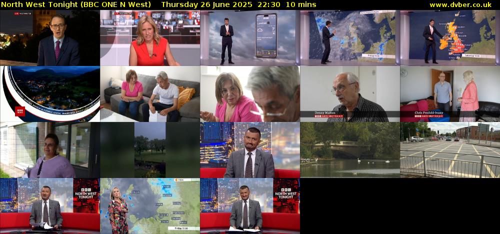 North West Tonight (BBC ONE N West) Thursday 26 June 2025 22:30 - 22:40