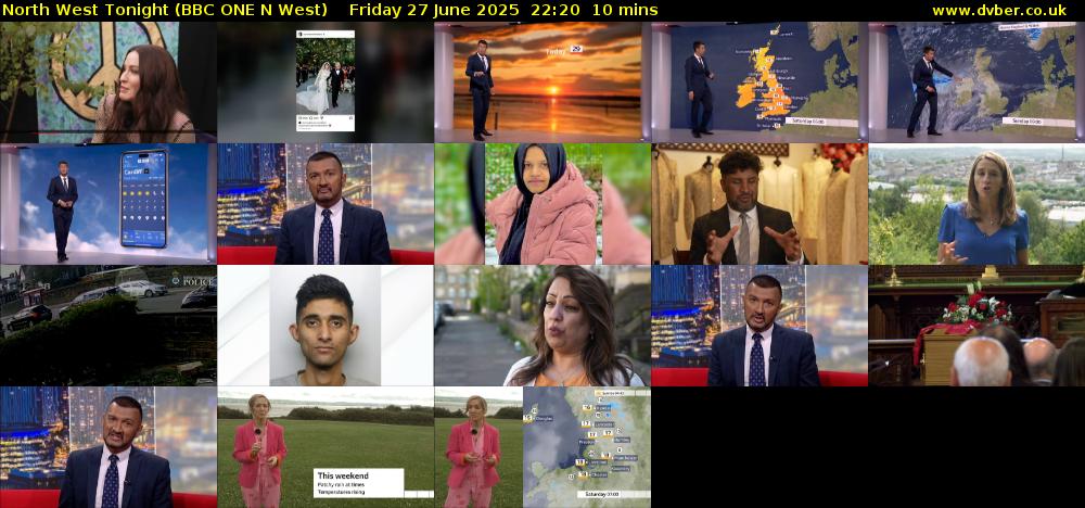 North West Tonight (BBC ONE N West) Friday 27 June 2025 22:20 - 22:30