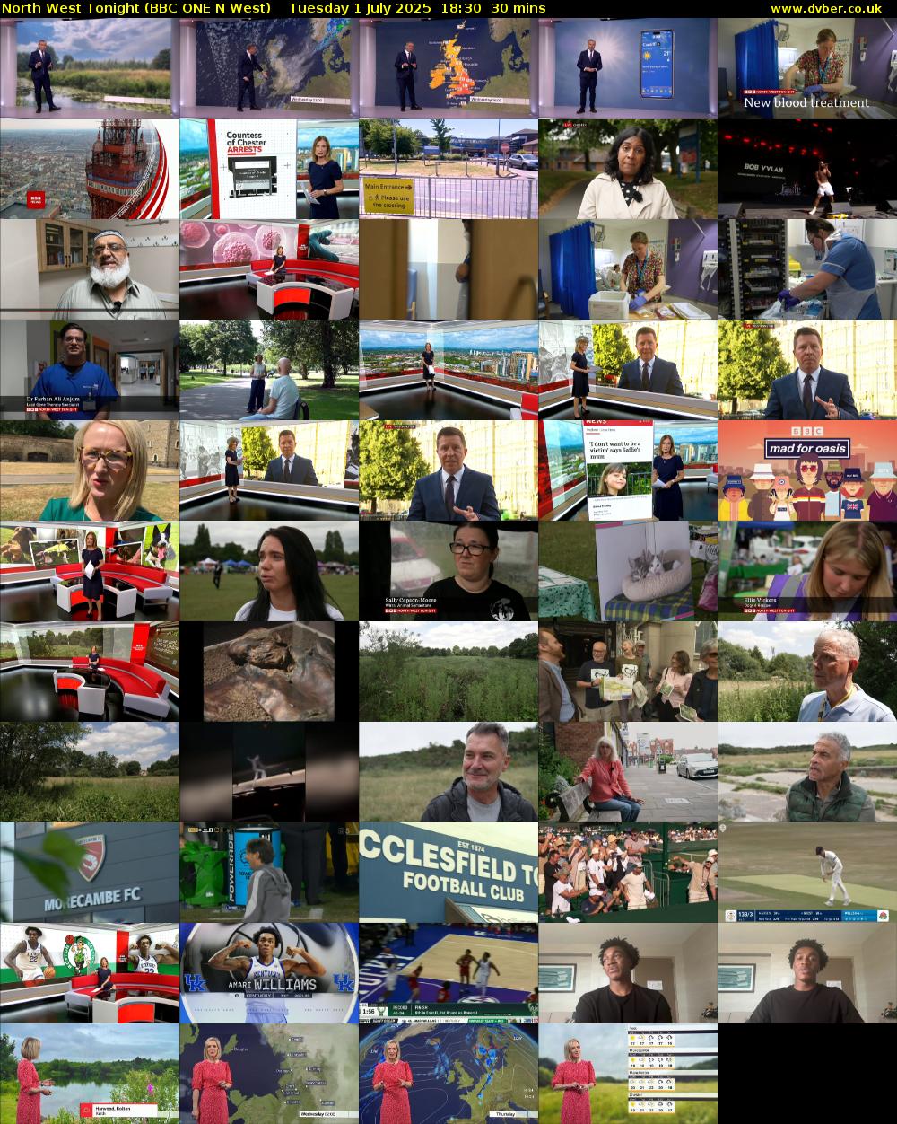 North West Tonight (BBC ONE N West) Tuesday 1 July 2025 18:30 - 19:00