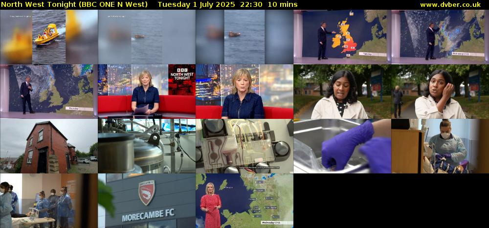 North West Tonight (BBC ONE N West) Tuesday 1 July 2025 22:30 - 22:40