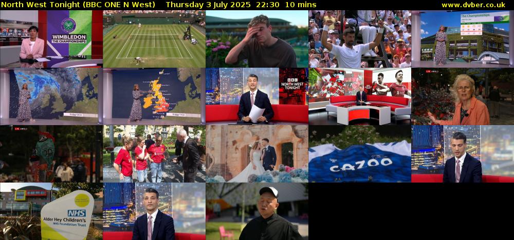 North West Tonight (BBC ONE N West) Thursday 3 July 2025 22:30 - 22:40