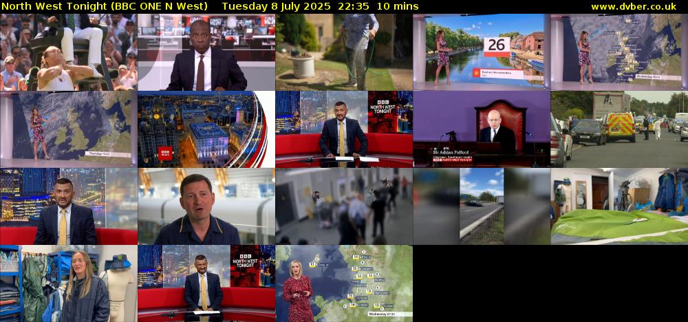 North West Tonight (BBC ONE N West) Tuesday 8 July 2025 22:35 - 22:45