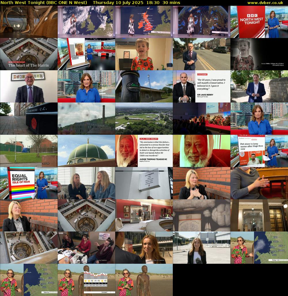 North West Tonight (BBC ONE N West) Thursday 10 July 2025 18:30 - 19:00