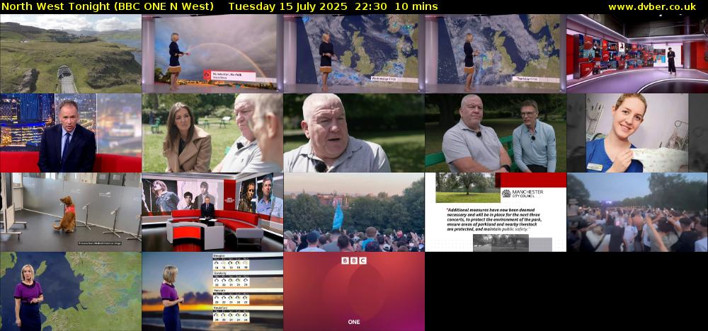 North West Tonight (BBC ONE N West) Tuesday 15 July 2025 22:30 - 22:40