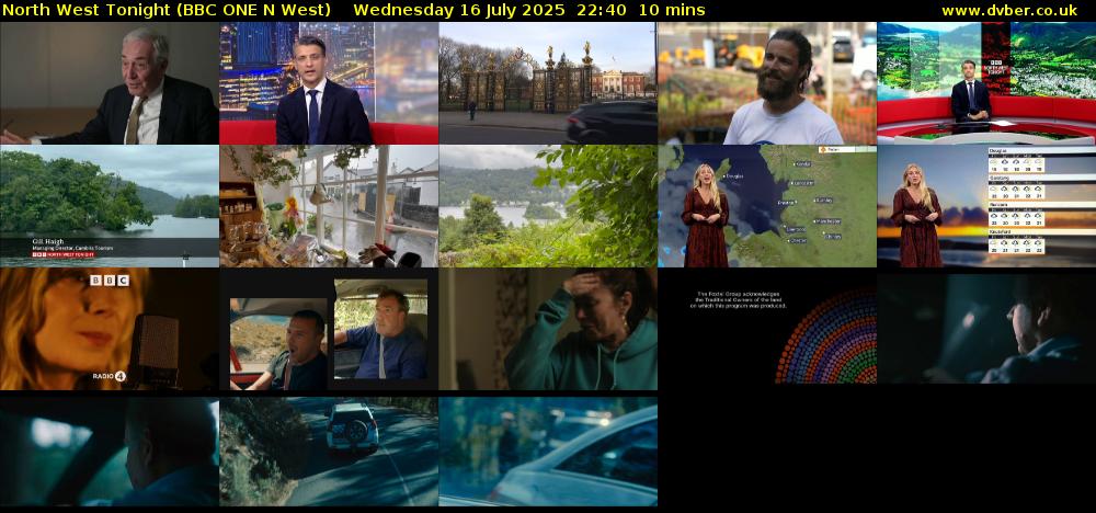 North West Tonight (BBC ONE N West) Wednesday 16 July 2025 22:40 - 22:50