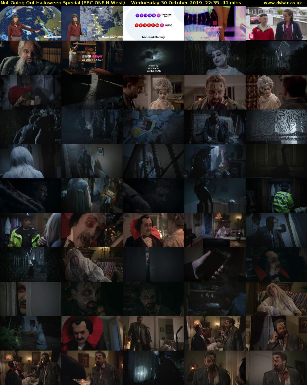 Not Going Out Halloween Special (BBC ONE N West) Wednesday 30 October 2019 22:35 - 23:15