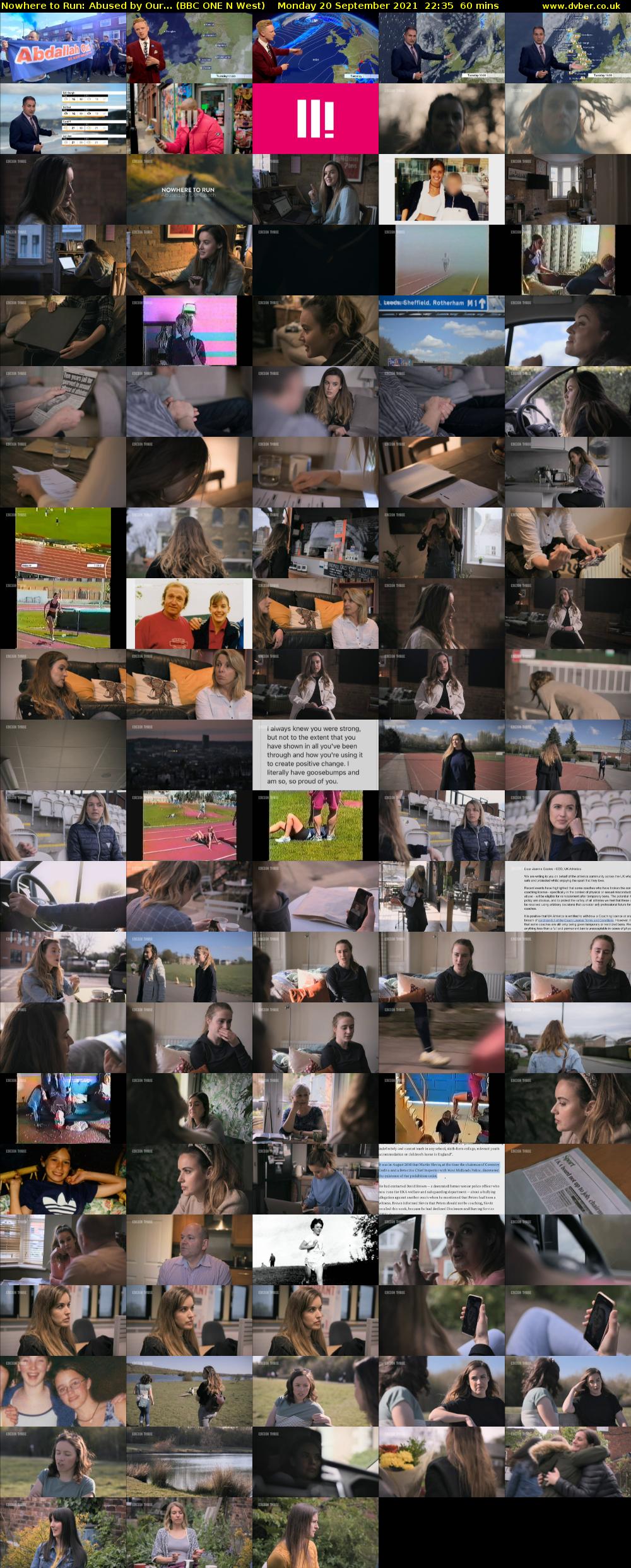 Nowhere to Run: Abused by Our... (BBC ONE N West) Monday 20 September 2021 22:35 - 23:35